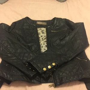Faux Leather Jacket